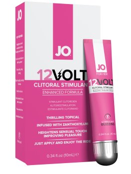 Stimulační gel na klitoris System JO 12Volt, 10 ml – Stimulační krémy a gely na penis, klitoris, bod G i bradavky
