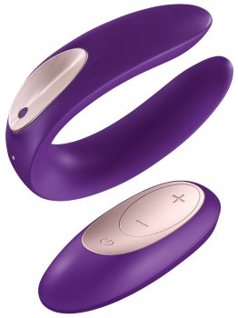 Bezdrátový párový vibrátor Satisfyer Double Plus Remote – Párové vibrátory