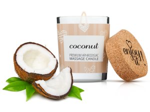 Afrodiziakální masážní svíčka MAGNETIFICO - Enjoy it! Coconut – Svíčky pro uvolňující i erotickou masáž