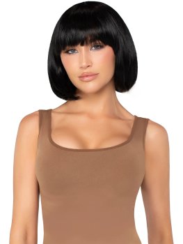 Paruka s ofinou Short Natural Bob - černá, krátká – Paruky a příslušenství k parukám