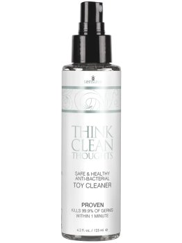 Antibakteriální sprej na erotické pomůcky Think Clean Thoughts – Přípravky na dezinfekci a čištění erotických pomůcek