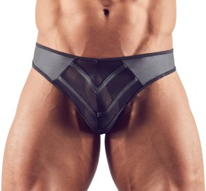 Lesklá pánská tanga s průsvitnou kapsou na penis Svenjoyment – Pánská tanga