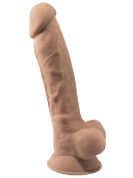 Realistické dildo z paměťového silikonu SILEXD 7" Model 1 – Realistická dilda