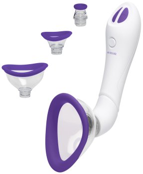 Automatická vibrační vakuová pumpa + 4 nástavce BLOOM – Vakuové pumpy pro ženy