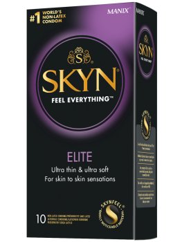 Ultratenké kondomy bez latexu SKYN Elite, 10 ks – Kondomy bez latexu