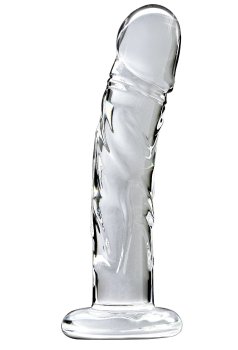 Skleněná dilda: Skleněné realistické dildo Icicles No. 62
