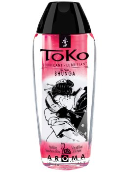 Ochucený lubrikační gel Toko Aroma Sparkling Strawberry Wine – Lubrikační gely s příchutí