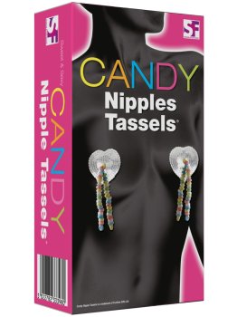 Ozdoby na bradavky z bonbónů CANDY Nipples Tassels – Erotické sladkosti