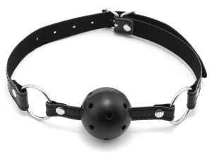 Roubík s kuličkou s otvory pro dýchání – Roubíky s kuličkou (ball gag)
