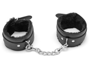 Pouta na nohy s kožíškem – Pomůcky na bondage (svazování)