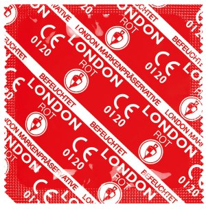 Kondom Durex LONDON jahoda – Kondomy s příchutí na orální sex