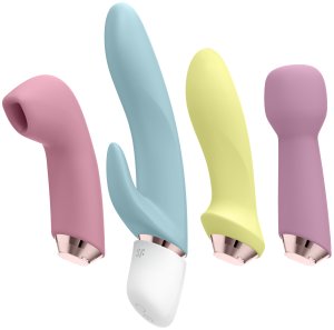 Erotický set vibrátorů a pulzátoru Satisfyer Marvelous Four – Sady erotických pomůcek
