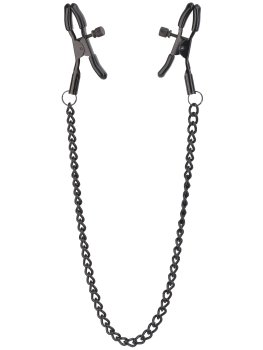 Svorky na bradavky s řetízkem Blaze – Skřipce a svorky na bradavky, klitoris a stydké pysky