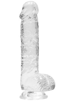 Realistické dildo s varlaty a přísavkou RealRock 6" – Dilda s přísavkou