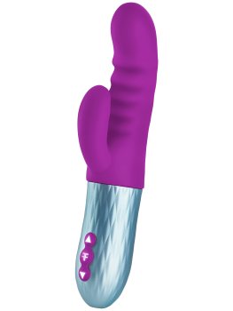 Přirážecí vibrátor s králíčkem Essenza Purple – Přirážecí vibrátory