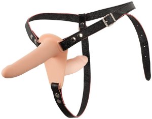 Dvojitý vibrační strap-on – Dvojité připínací penisy