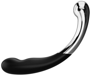 Oboustranná a dvojitá dilda: Dildo ze silikonu a kovu Sweet Pressure