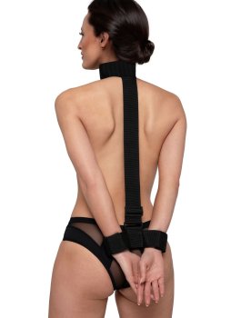 Bondage sady a postroje pro důkladné svázání: Bondage postroj s obojkem a pouty Bedroom Fantasies