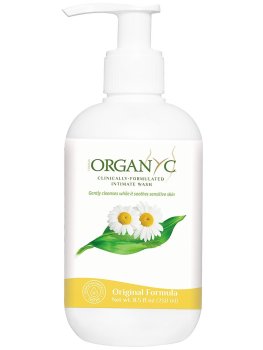 Intimní gely: Intimní mycí gel s heřmánkem Organyc, 250 ml